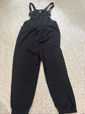 Halara XL Black Relaxed Jumpsuit Overalls